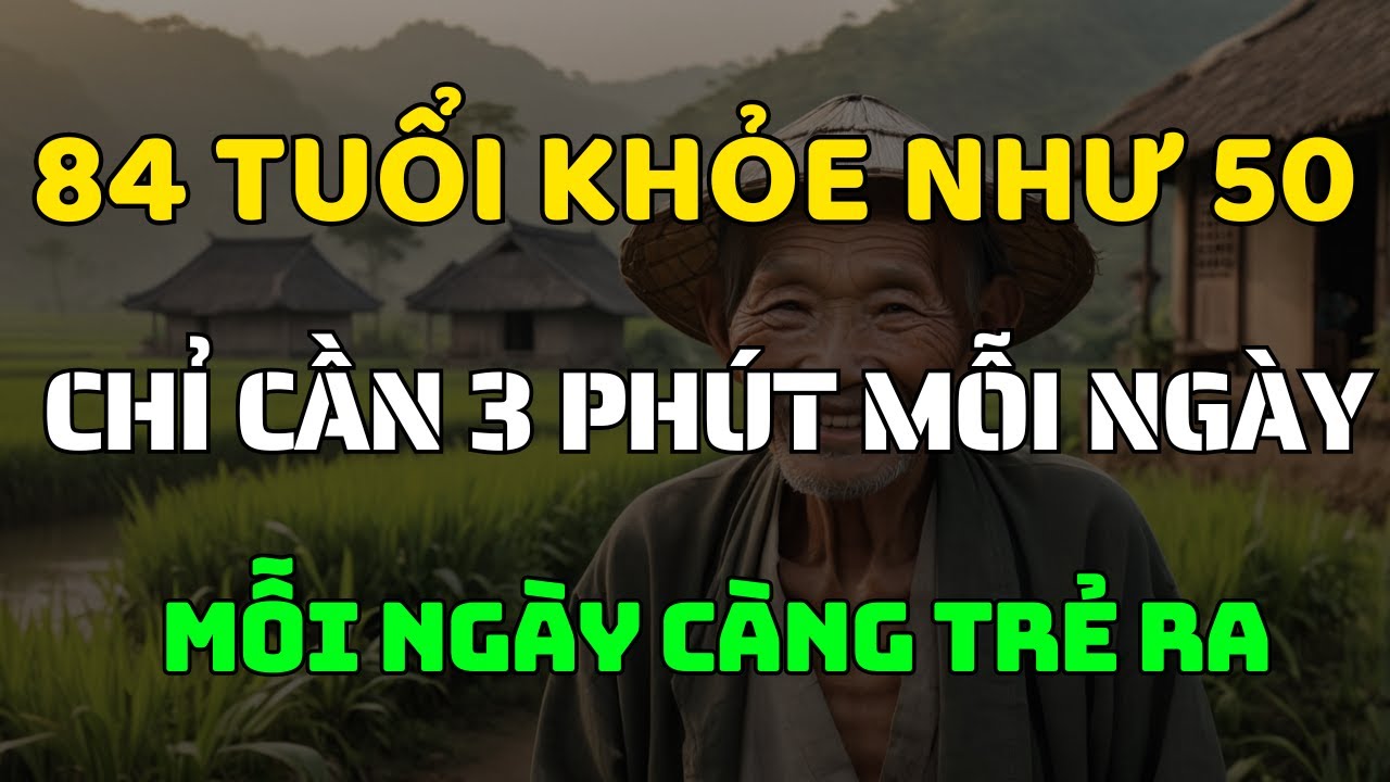Outline Video 84 Tuổi Nhưng Khỏe Như 50 – Nhờ 3 Thói Quen Mỗi Ngày Ai Cũng Làm Được!