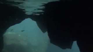 swimming underwater to Spitting Cave @ Sawa-i-lau, Fiji