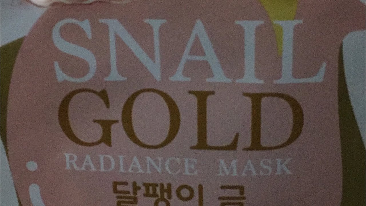 Ciao🥰 Snail Gold radiance mask (made in thailand) Masubukan nga