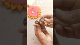 Terracotta Jhumka Making 😱#claycraft #jewellerydesign #handmade #diy #trending #shorts #craft