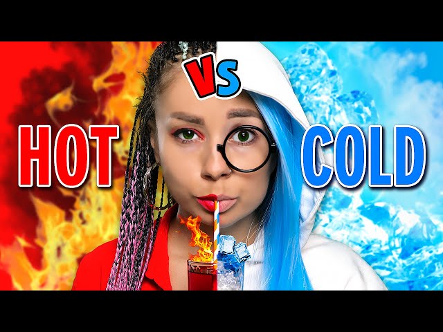 Hot vs Cold Challenge || Girl on Fire vs Icy Girl relatable musical by La La Life (Music Video) class=
