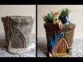 Diy Vaso de Cimento Jardim Secreto   Diy Cement Vessel Secret Garden