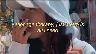 i wrote a song called TEENAGE THERAPY.. (official lyric video - Caroline Manning)