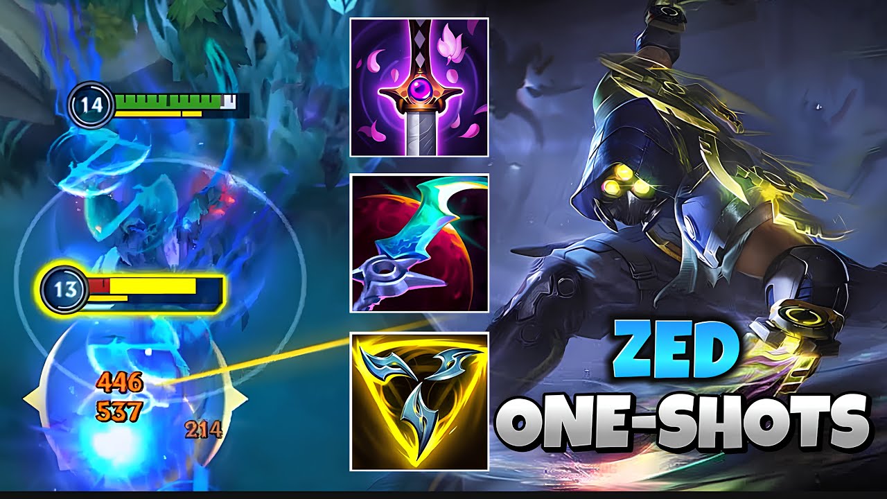 ZED IS INSTA DELETING THE ENEMY AS ALWAYS! WILD RIFT (RUNES & BUILD ...