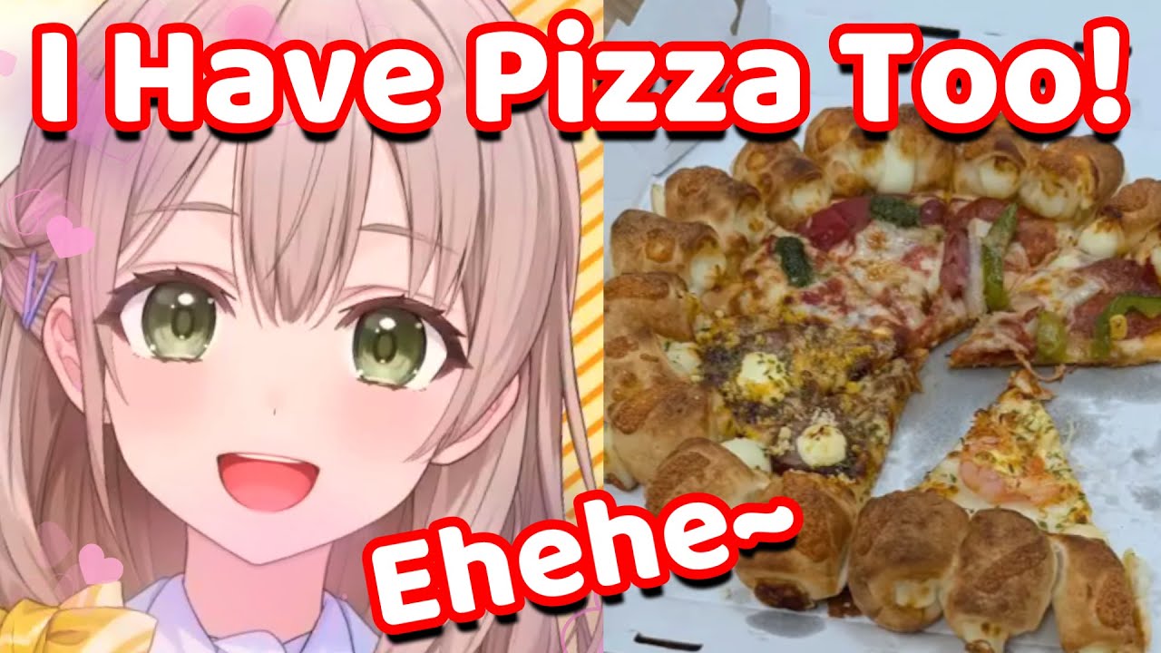 Sayaka got Jealous of Ihihi-Chan Eating Pizza Alone So Staff Order Her One (Hololive)