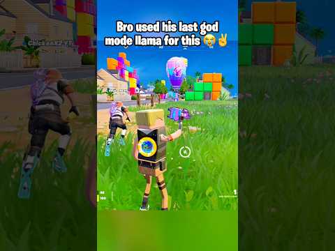 Bro is out here wasting god mode llamas 😭🙏 #fortnite #fortniteclips