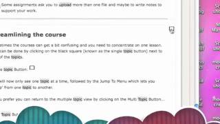 Streamlining Moodle Courses