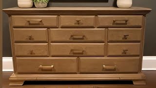 Pottery Barn/Sausalito Dupe Painting technique on a dresser