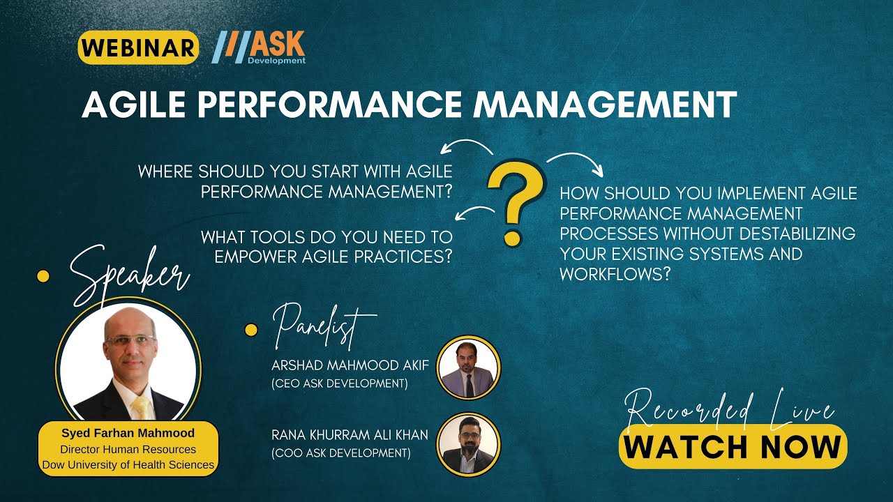 Agile Performance Management | 16th Professional Webinar