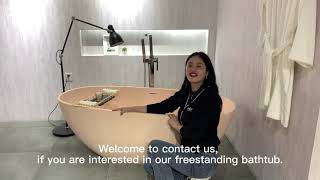 Famous KKR Color Custmized Modern Design Colored Solid Surface Freestanding Bathtub Net Worth