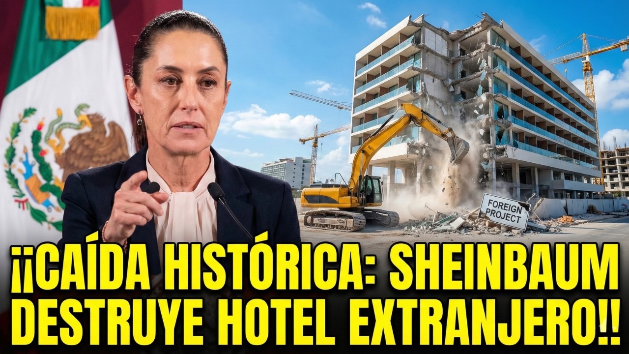 🚨💥ÚLTIMA HORA! Sheinbaum autoriza demolición de hotel extranjero en México