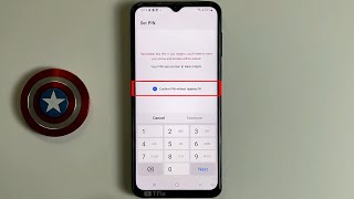 Confirm PIN without tapping OK on Samsung A23 Android 12