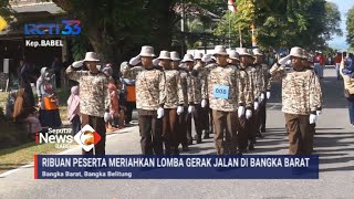 RIBUAN PESERTA MERIAHKAN LOMBA GERAK JALAN DI BANGKA BARAT