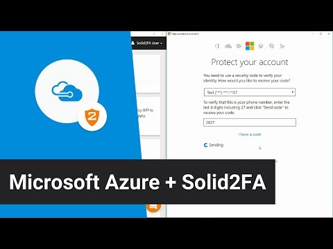 Microsoft Azure + Solid2FA — Secure 2-Step Login for your Microsoft Azure Account
