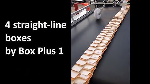 4 Straight line boxes By Box Plus1 folder gluer machine