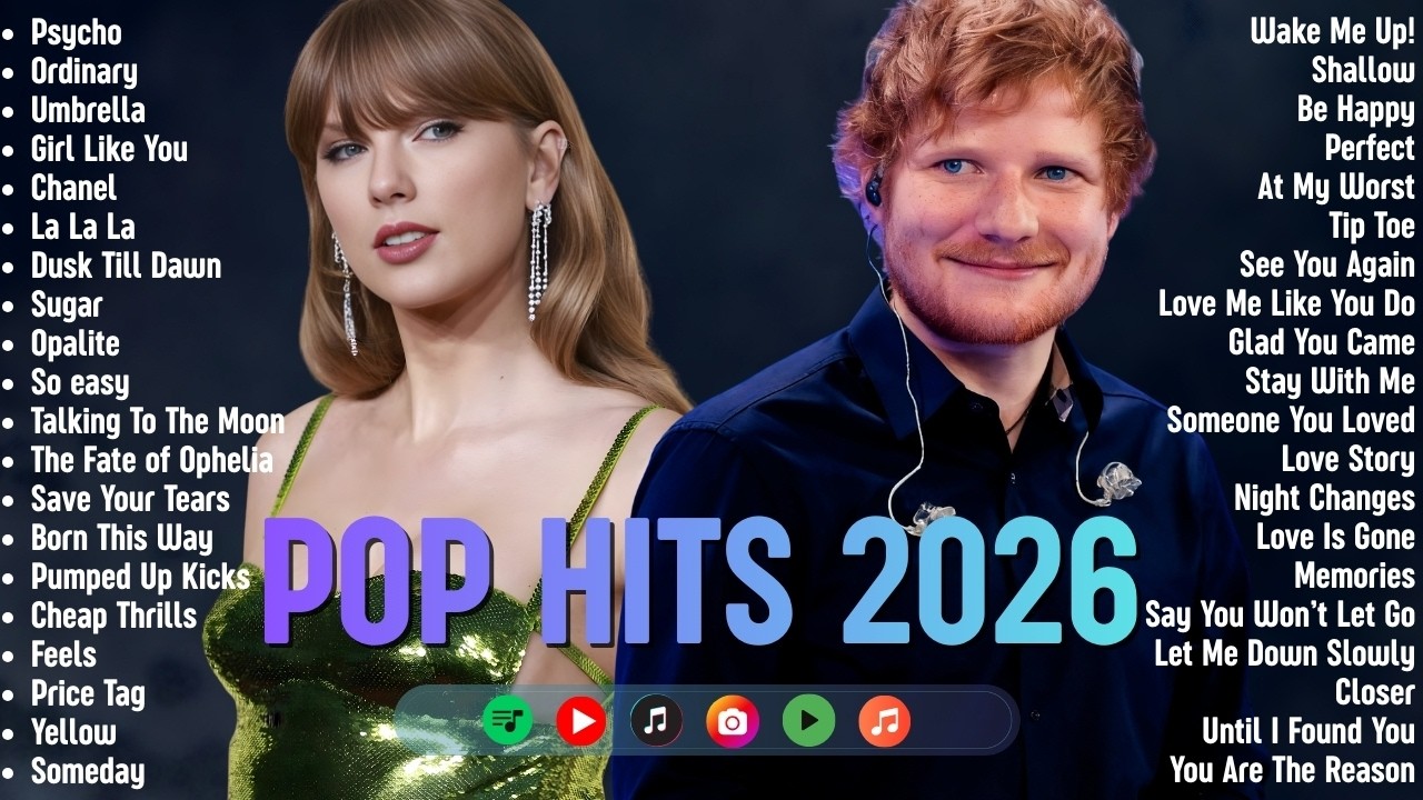 Top Trending Songs 2026 🍌🎧 Spotify Pop Hits Playlist 🔥 Taylor Swift, Justin Bieber, Dua Lipa,...
