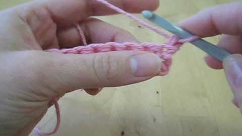 How to Crochet: Single Crochet Backloop only (sc-blo)