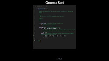 Gnome Sort Code in Python | Sorting Algorithms | Python Coding Tutorial | Python Coding Interview