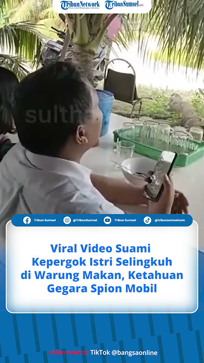 Viral Video Suami Kepergok Istri Selingkuh di Warung Makan, Ketahuan Gegara Spion Mobil