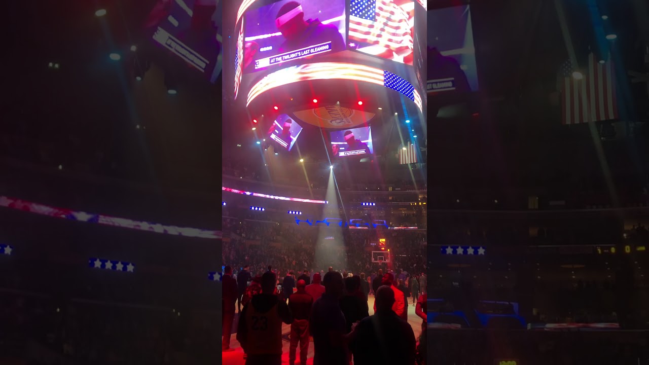 KOBE BRYANT ERA: LA LAKERS 2018 NATIONAL ANTHEM