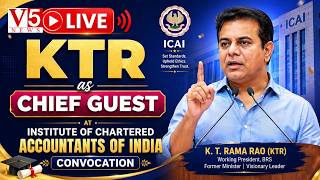 🔴LIVE: KTR as Chief Guest at Institute of Chartered Accountants of India Convocation | KTR | V5 News