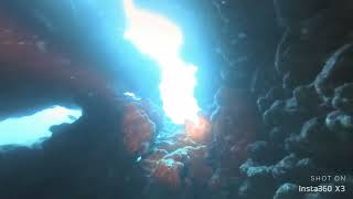 The Canyon, Dahab. Lower half and exit on Trimix