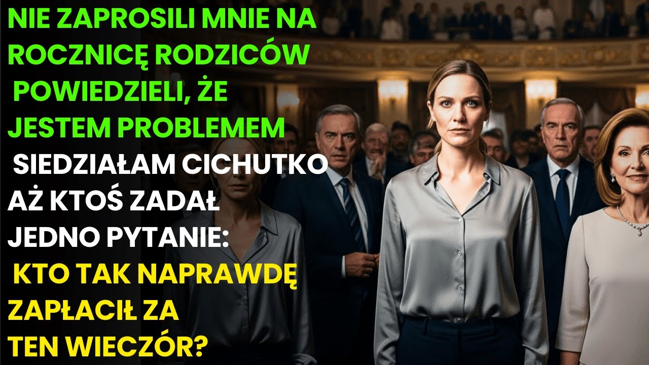 Ojciec wyrzucił mnie z rodzinnej rocznicy. 20 minut później CAŁA SALA ZAMILKŁA