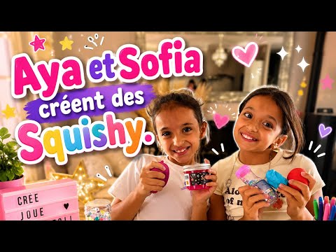 Aya & Sofia create their Squichy