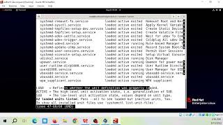 Redhat Linux 9 Lab:  Exercise 11-1 Managing Units with systemctl