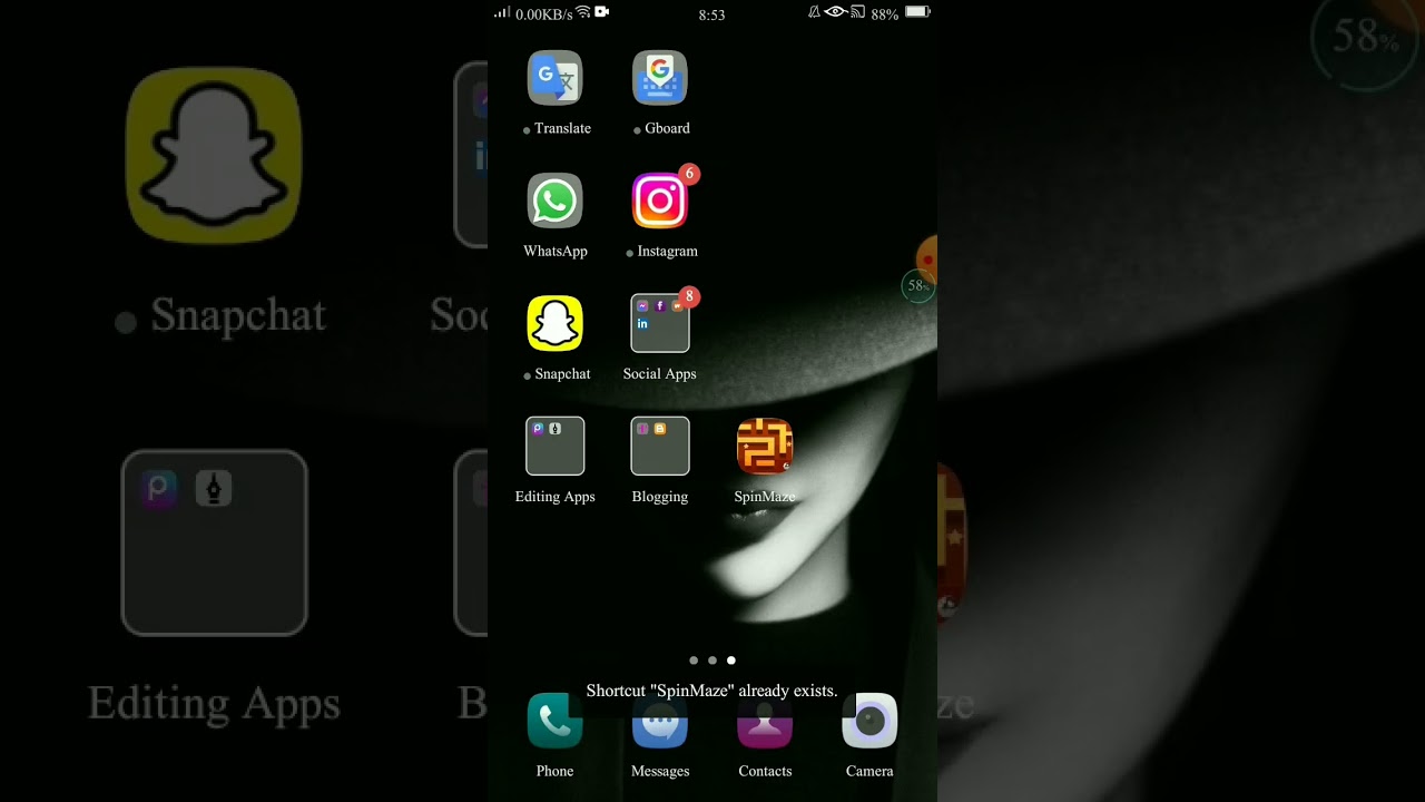 spinmaze shortcut virus in android phone. see description for removing this virus.