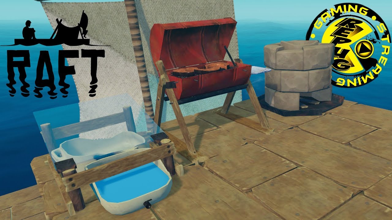 RAFT ADVANCEMENTS PEOPLE SMELTER, ADVANCED PURIFIER AND GRILL [RePuG Raft Gameplay EP 4] YouTube