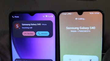 Incoming call&Outgoing call at the Same time Realme c35+Samsung Galaxy A40