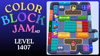 Color Block Jam Level 1407 Solution Walkthrough
