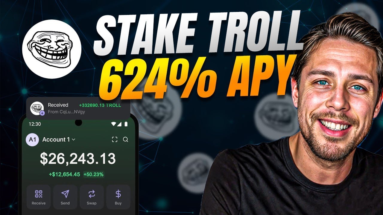 624% APY TROLL Staking 🚀 How to Stake TROLL on Jupiter