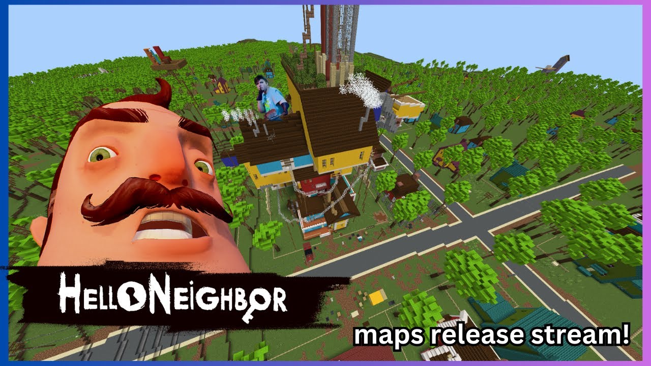 Building HELLO NEIGHBOR ACT 3 In MINECRAFT (1k sub special map release ...