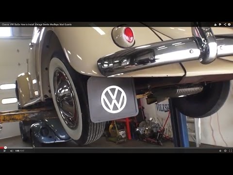 Classic VW BuGs How to Install Vintage Beetle Mudflaps Mud Guards