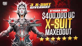 Ultimate 7 Star Stygian Liege XSuit Maxed Out | 3 XSuit Giveaway |  PUBG MOBILE