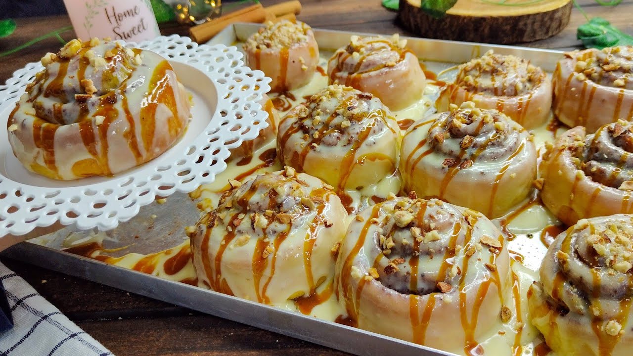 سر السينابون رولز الطري بعجينة ال3 دقايق❗اسهل وانجح طريقه تشكيل وطريقه الصوص الاصليه👌