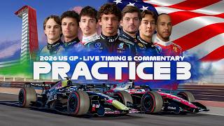 LIVE 🔴 | F1 - 2026 UNITED STATE GP | PRACTICE 3 | Timing & Commentary with SIM Footage