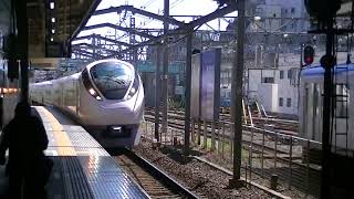 E657系　上下線の交差地点　柏駅