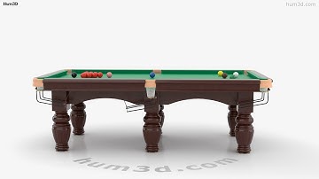 Snooker Table 3D model by 3DModels.org