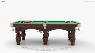 Snooker Table 3D model by 3DModels.org
