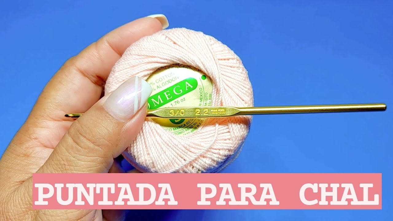 Aprende a TEJER BONITA PUNTADA para CHAL a CROCHET o GANCHILLO