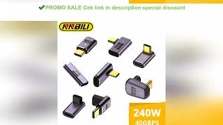 NNBILI 5A Type-C OTG Adapter 240W Fast Charging Data Converter USB4.0 40Gbps Support 8K 60Hz USB C 9