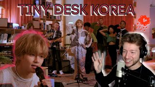 First time seeing TINY DESK KOREA Performance by V 뷔 of BTS!