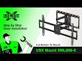 Xml008k usx mount  full motion tv mount  installation new