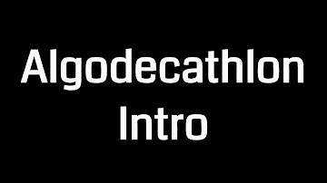 Algodecathlon Intro