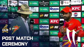 Post Match Ceremony Peshawar Zalmi Vs Rawalpindiz English Match 3 Hbl Psl 11 Mzb1U