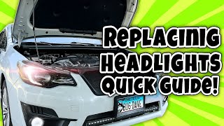 Changing Out My Headlights In My 2016 Subaru Impreza | From LED back to Halogen Bulbs!