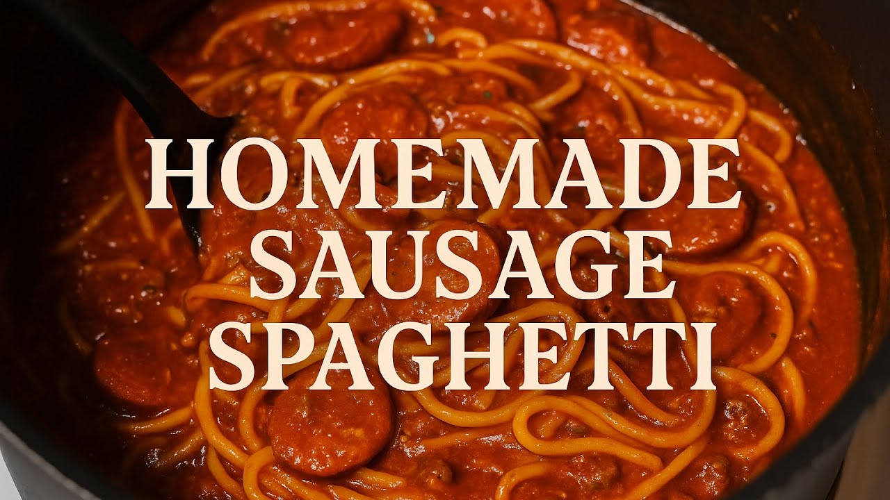 Homemade Sausage Spaghetti — So Easy, So Good